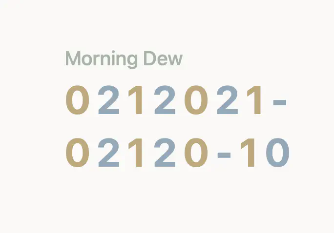 Handpan tablature diagram showing numbered tone fields and example tab notation
